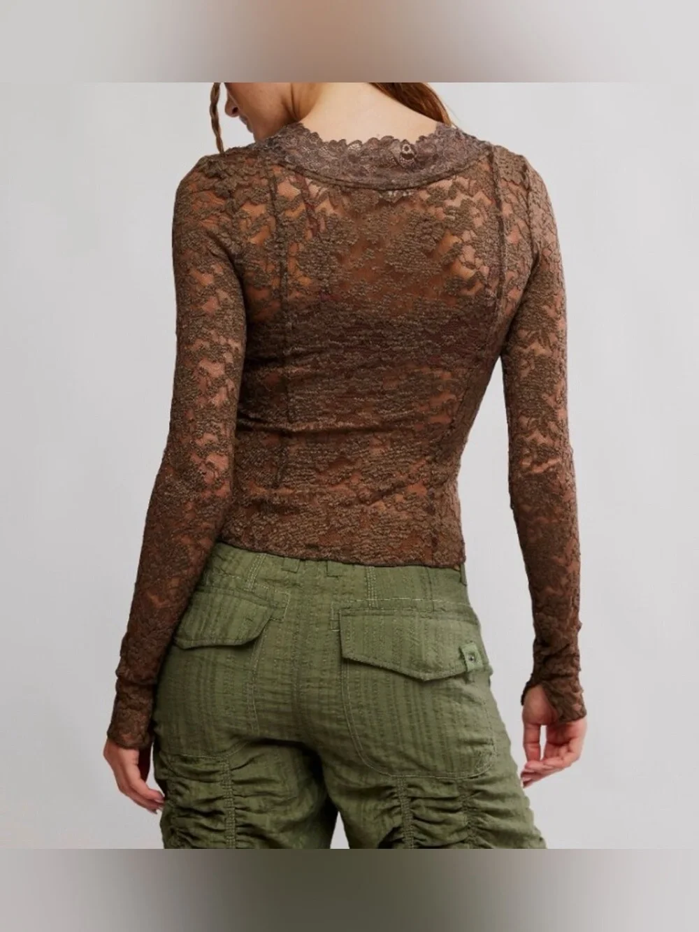 FREE PEOPLE All Night Long Sleeve / Teak XS NWT